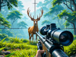 Venado a la vista de juego en la selva