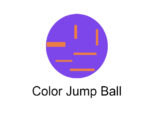 Bola de color de rebote