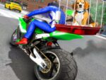 Proporcionar de perros domésticos de motocicleta
