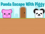 Panda escapar con Piggy